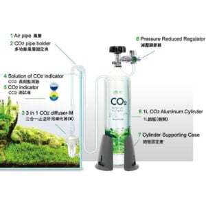 ISTA 1L CO2 Aluminum Cylinder Set Face-side - Advance - Image 3