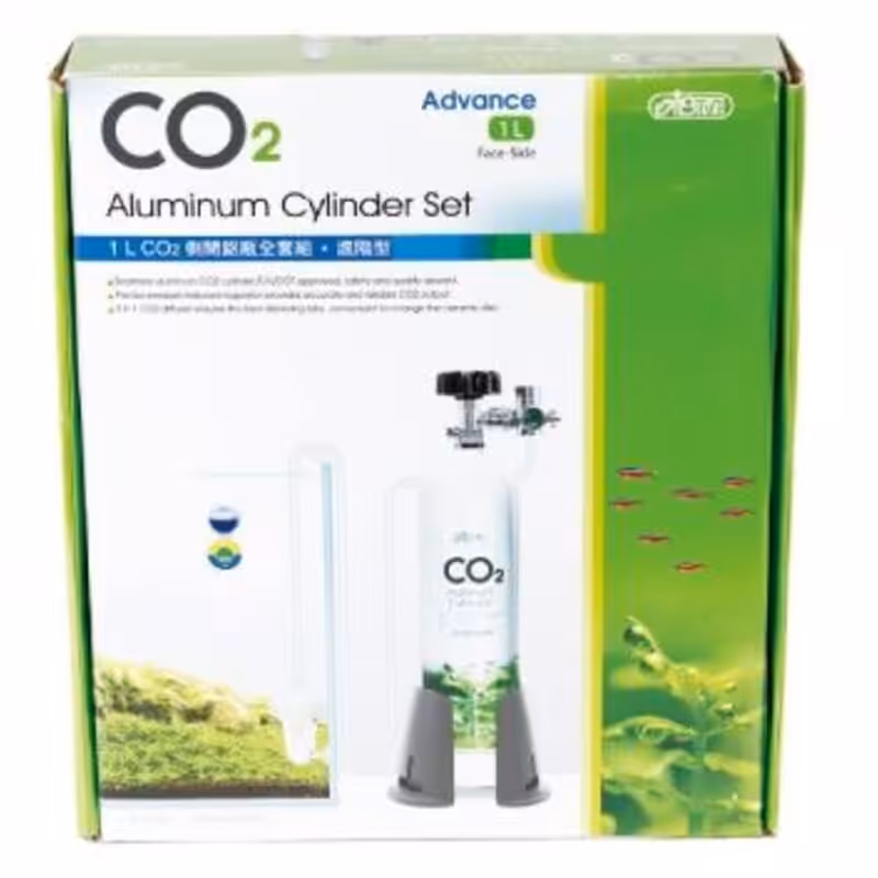 ISTA 1L CO2 Aluminum Cylinder Set Face-side - Advance