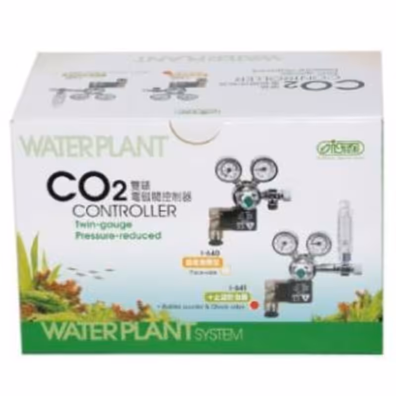 ISTA Twin Gauge CO2 Controller with Bubble counter & Check valve
