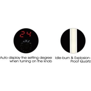 ISTA Digital display Knob Controller Heater 300 W - Image 3