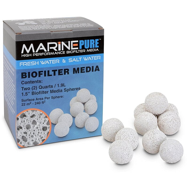 CerMedia MarinePure 1.5-Inch Sphere Bio-Filter Media CerMedia MarinePure 1.5-Inch Sphere Bio-Filter Media Indiefur.com
