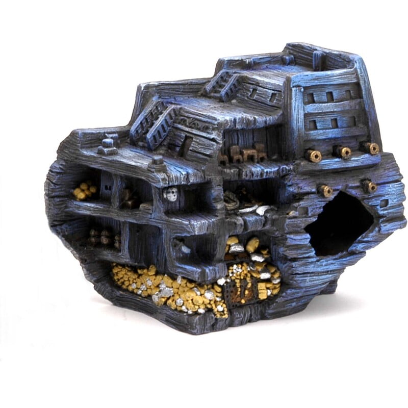 Penn-Plax Deco-Replicas Pirate Treasure Ship Stern Penn-Plax Deco-Replicas Pirate Treasure Ship Stern Indiefur.com