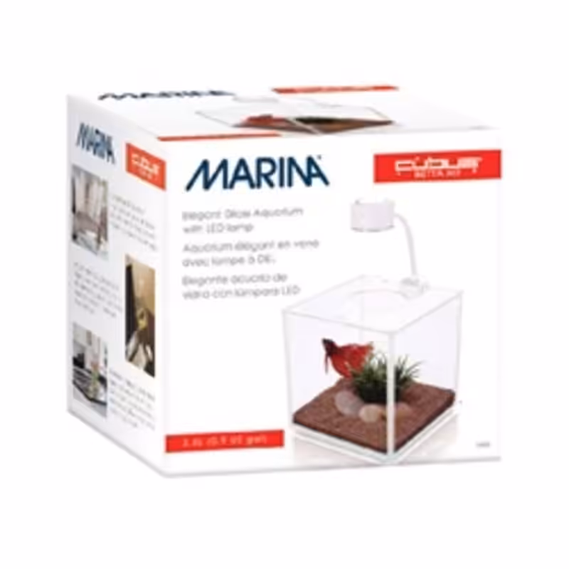 Marina Cubus Glass Betta Kit Marina Cubus Glass Betta Kit Indiefur.com