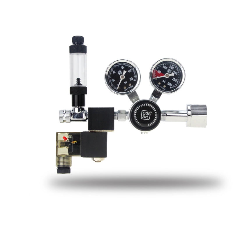 Co2Art PRO-SE Series - Aquarium CO2 Dual Stage Regulator with Integrated Solenoid PRO-SE Series - Aquarium CO2 Dual Stage Regulator with Integrated Solenoid