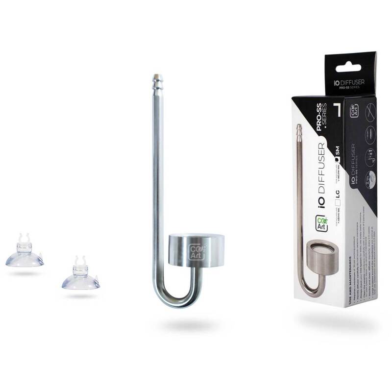 IndieFur - Branded Online Aquarium Store in India. Co2Art IO Diffuser - Stainless Steel Series - In-Tank CO2 Diffuser