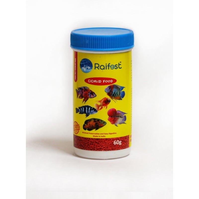 Raifest Cichlid Pellets 60 gm Raifest Cichlid Pellets 60 gm