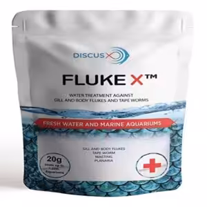 DiscusX Fluke X- 20g (Effective Against Gill and Body Flukes And Tape Worms)