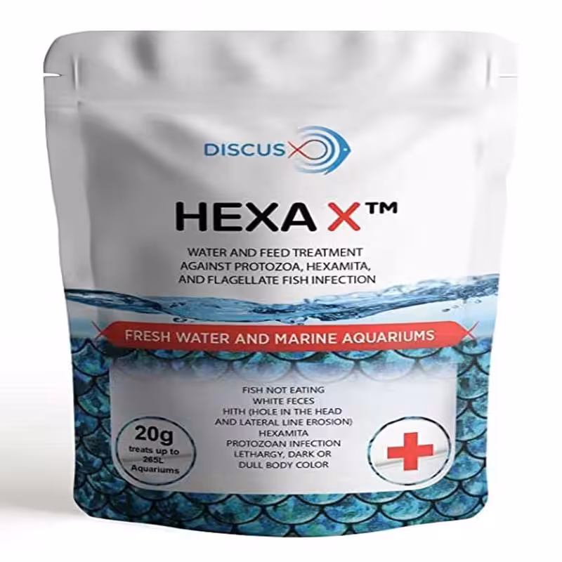 DiscusX HexaX-20g (Effective Against Protozoa, Hexamita and Flagellate Fish Infection)