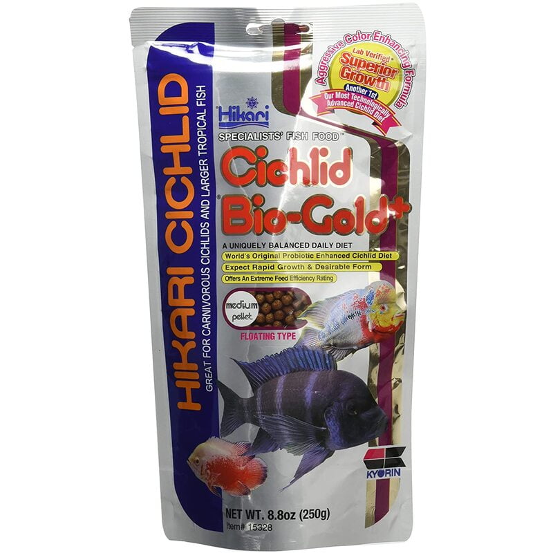 Hikari Cichlid BioGold Plus 250 gm Medium Pellet Hikari Cichlid Bio Gold Plus