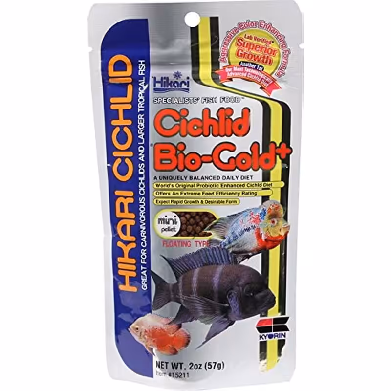 Hikari Cichlid BioGold Plus 57 gm Mini Pellet Hikari Cichlid Bio Gold Plus