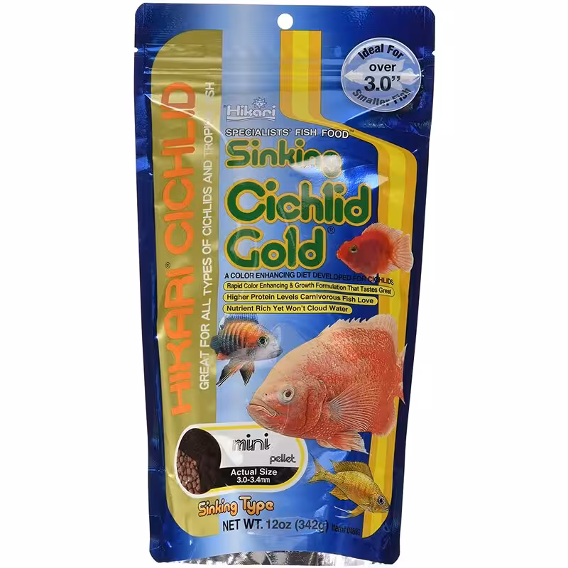 Hikari Cichlid Gold Sinking 100 Gm Mini Pellet Hikari Cichlid Gold Sinking 100 gm Mini Pellet