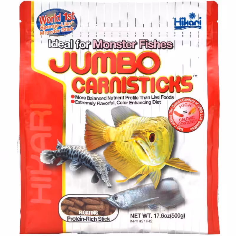 Hikari Jumbo Carnistick-Long Pellet 500 Gm Hikari Jumbo Carnistick-Long Pellet