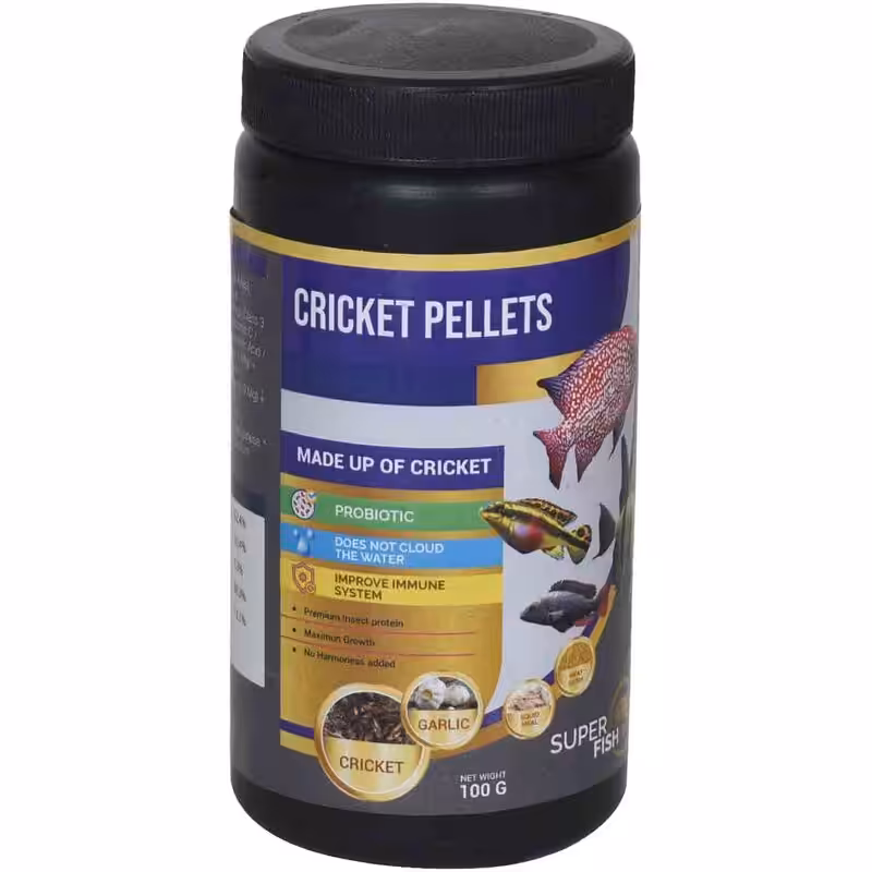 Teraa Superfish Cricket Pellets 100 gm Teraa Superfish Cricket Pellets 100 gm