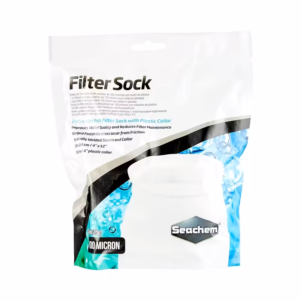 IndieFur - Branded Online Aquarium Store in India. Seachem Filter Sock 100 micron welded