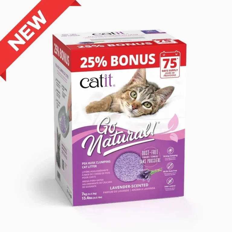 Catit Natural Pea Husk Litter Lavender Natural Bonus 17.5 L-75 days Catit Natural Pea Husk litter, Lavender Natural Bonus 17.5 L-75 days