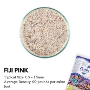 CaribSea Fiji Pink Arag-Alive Live Reef Sand 20 lbs