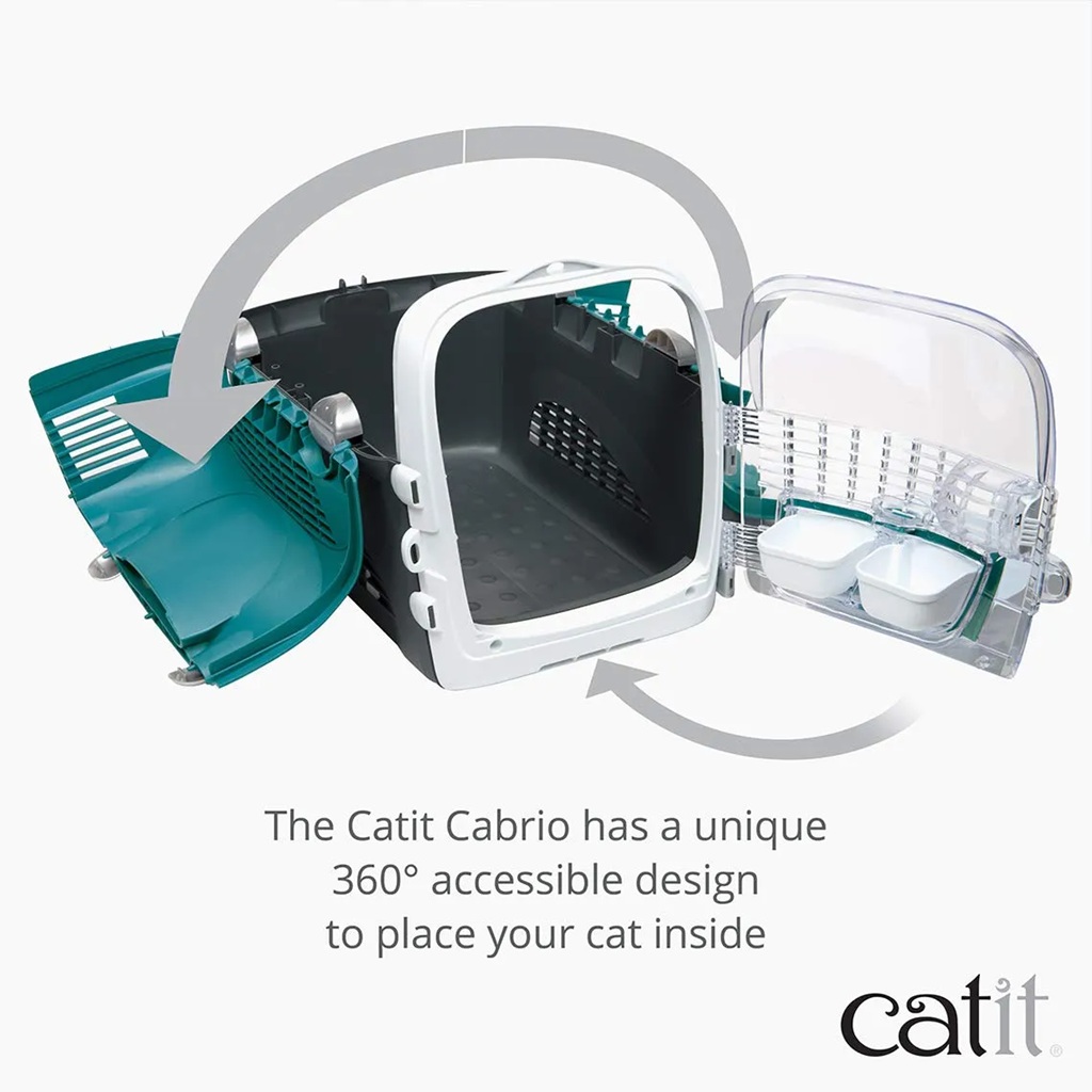 Catit Cabrio Carrier - Turquoise Catit Cabrio Carrier - Turquoise