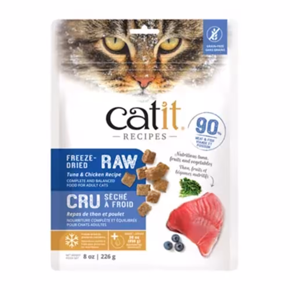 Catit Cat Food Freeze Dried Raw Tuna and Chicken Recipe 226g
