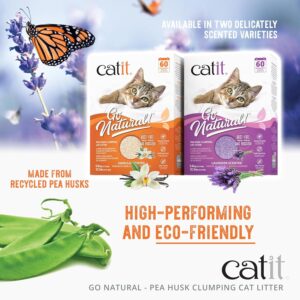 Catit Natural Pea Husk Litter Vanilla Natural Bonus 17.5 L- 75 days
