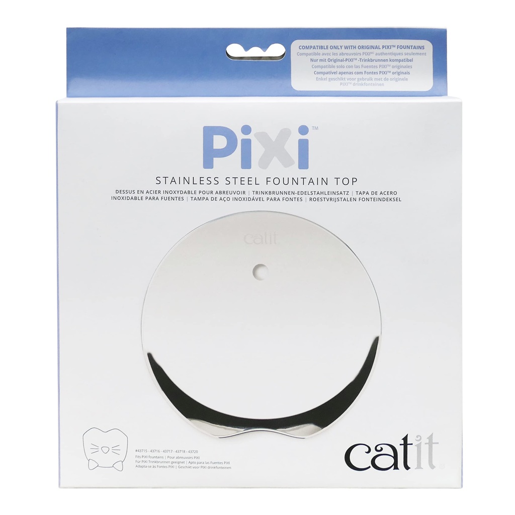 Catit Pixi Fountain Stainless Steel Top Only Catit Pixi Fountain Stainless Steel Top Only