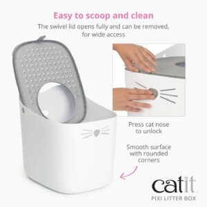 Catit Pixi Litter Box- Gray