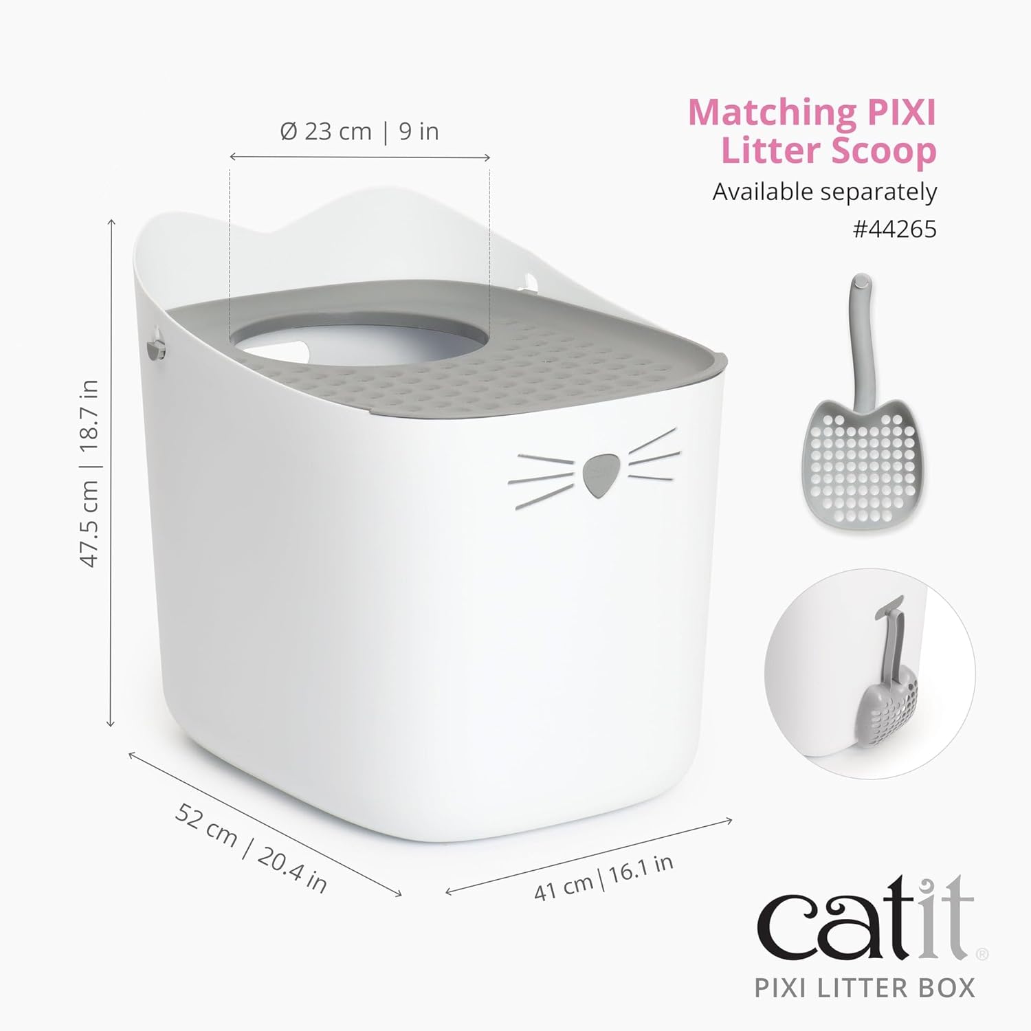 Catit Pixi Litter Box- Gray Catit Pixi Litter Box- Gray