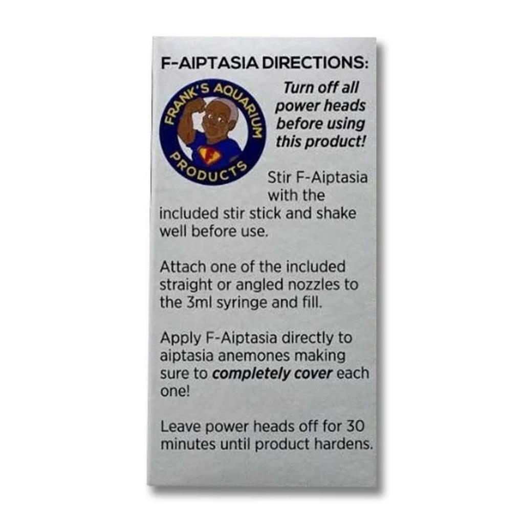 Frank's Aquarium Products F-Aiptasia Killer 1 oz Frank's Aquarium Products F-Aiptasia Killer 1 oz - Image 2