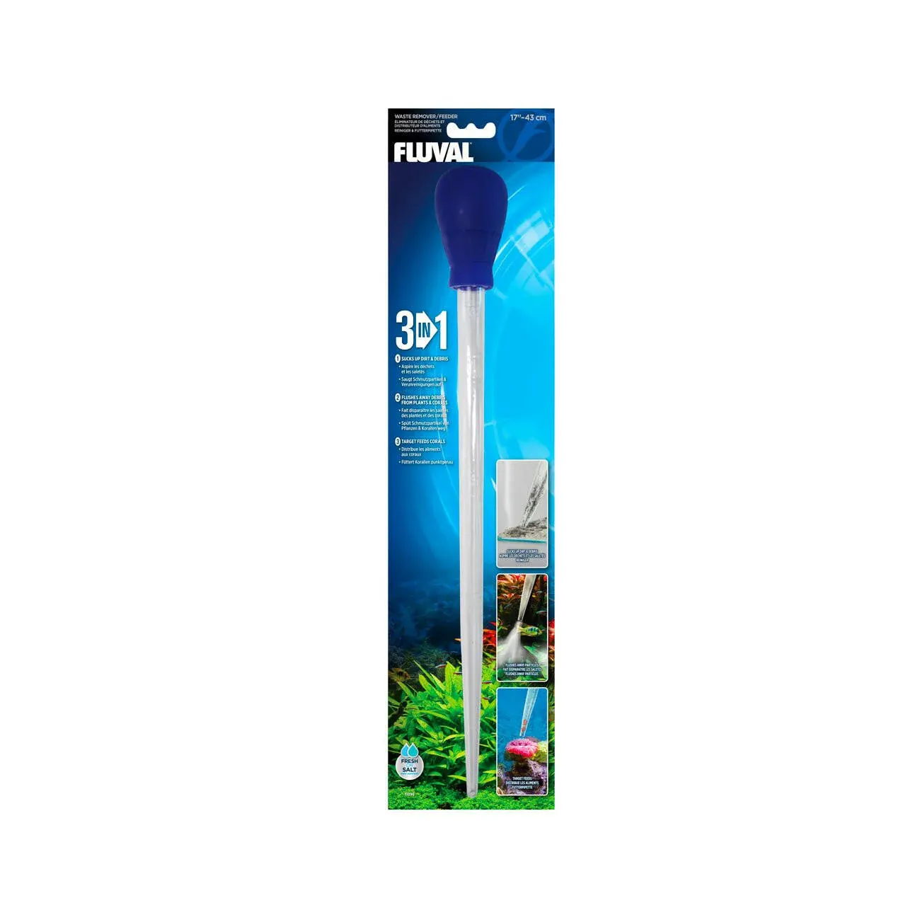 Fluval 3-in-1 Waste Remover/Feeder – 11096