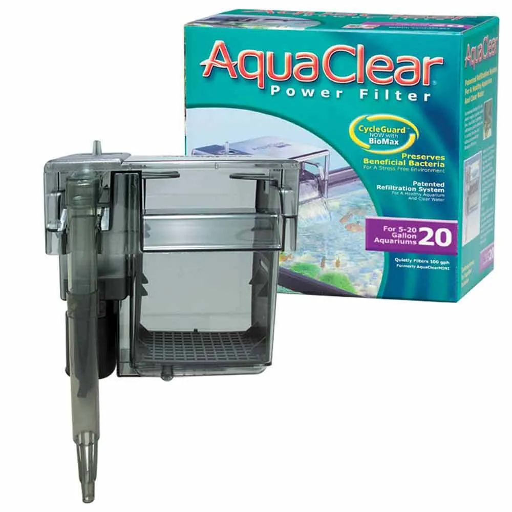 IndieFur - Branded Online Aquarium Store in India. Fluval AquaClear 20 Power Filter, 5-20 US Gal / 18-76 L
