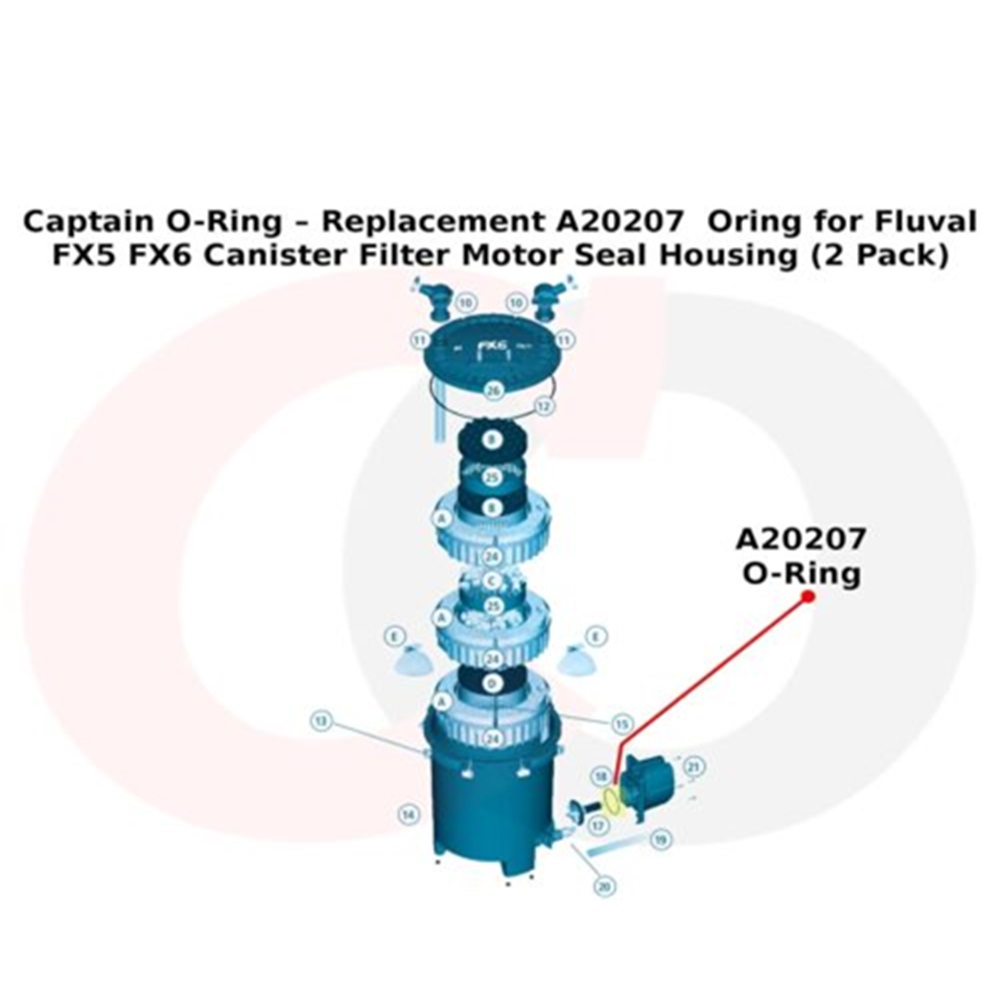 Fluval FX5/FX6 Motor Seal Ring Fluval FX5/FX6 Motor Seal Ring