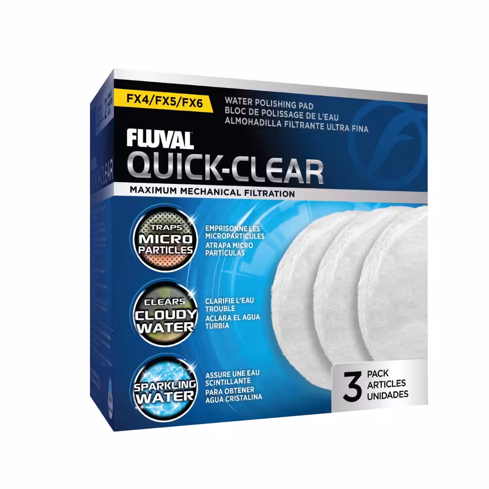 Fluval Quick-Clear for FX4/FX5/FX6 Canister Filter, 3-Pack – A246