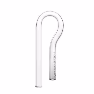 Greenosis Glass Curved Inlet Lily Pipe (GLS01-D1)-17mm