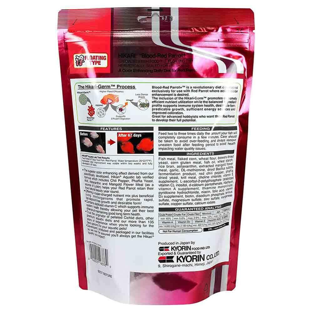 Hikari Blood Red Parrot Floating 600 Gm ( Mini Pellet ) Hikari Blood Red Parrot Floating 600 Gm ( Mini Pellet )