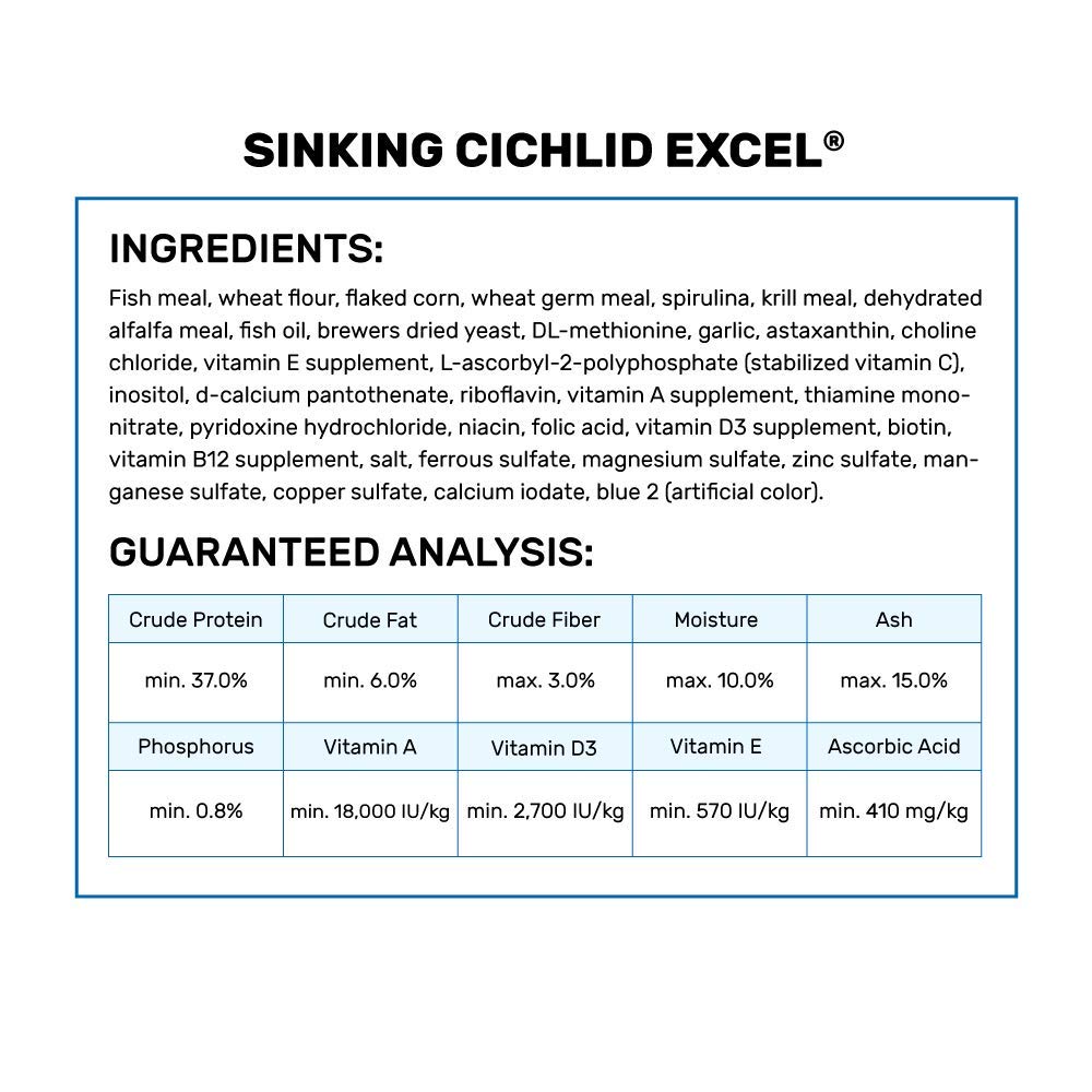 Hikari Sinking Cichlid Excel 342 gm Hikari Sinking Cichlid Excel 342 gm