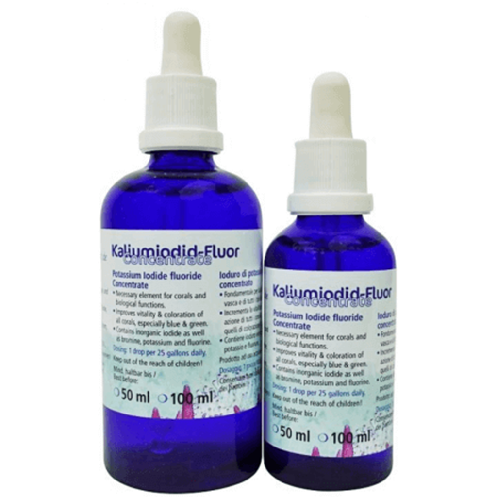 Korallen Zucht Kalium Iodide Fluoride Concentrate - 100 ml Korallen Zucht Kalium Iodide Fluoride Concentrate - 100 ml