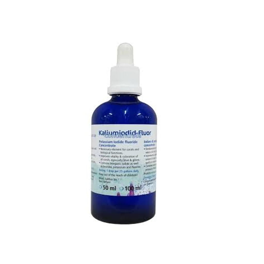 Korallen Zucht Kalium Iodide Fluoride Concentrate - 100 ml Korallen Zucht Kalium Iodide Fluoride Concentrate - 100 ml
