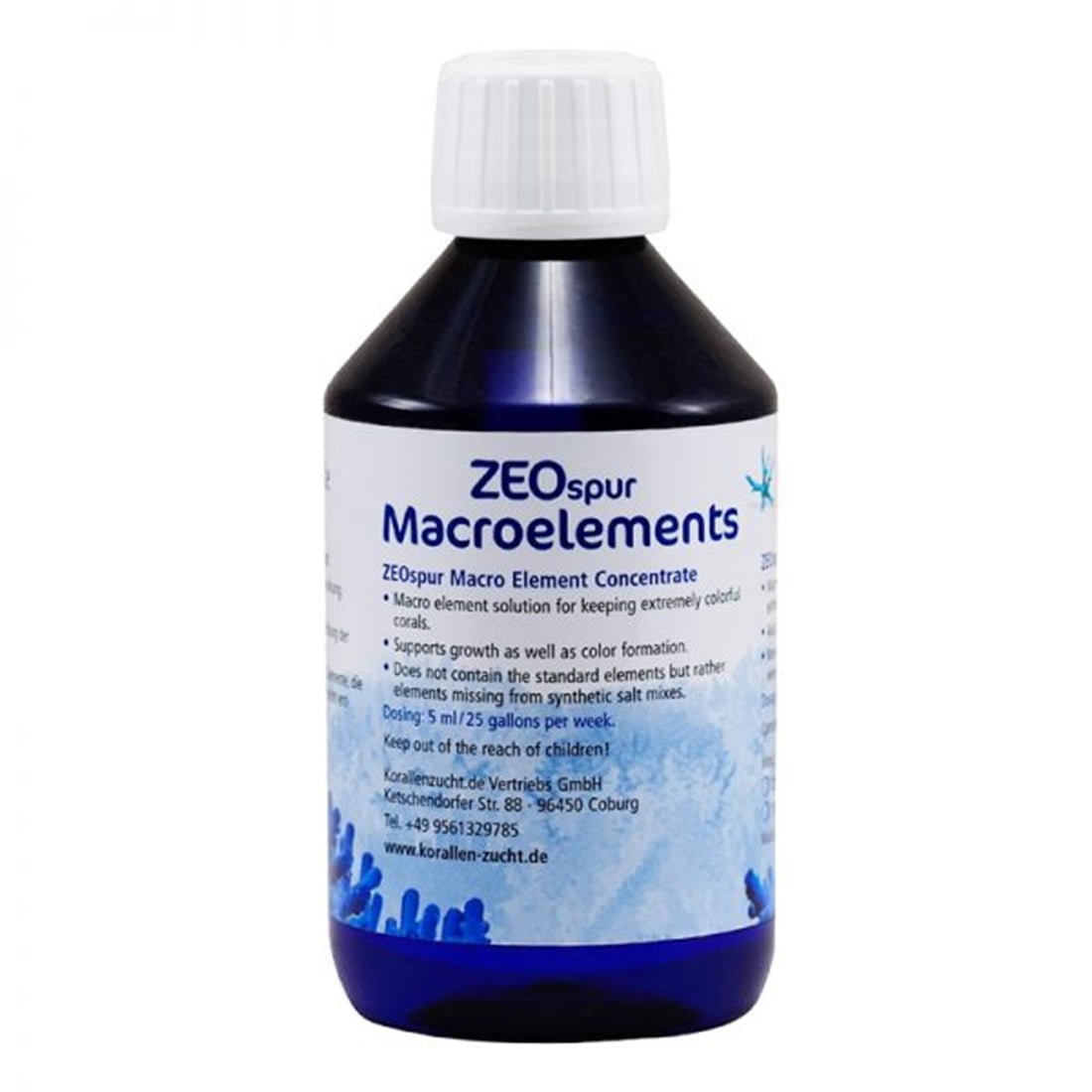 Korallen-Zucht ZEOspur Macroelements 250 ml Korallen-Zucht ZEOspur Macroelements 250 ml