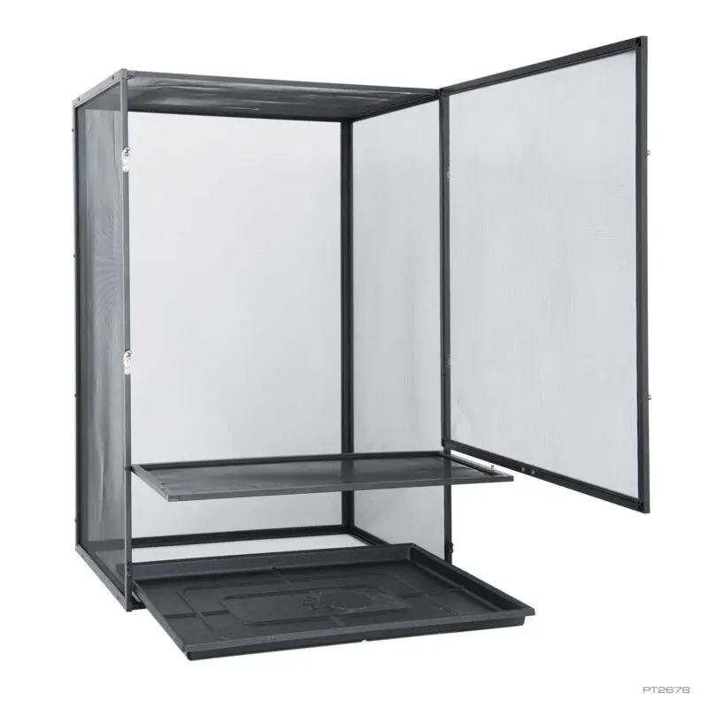 ExoTerra Screen Terrarium Medium X-Tall Aluminum Screen Habitat ExoTerra Screen Terrarium Medium X-Tall Aluminum Screen Habitat - Image 3