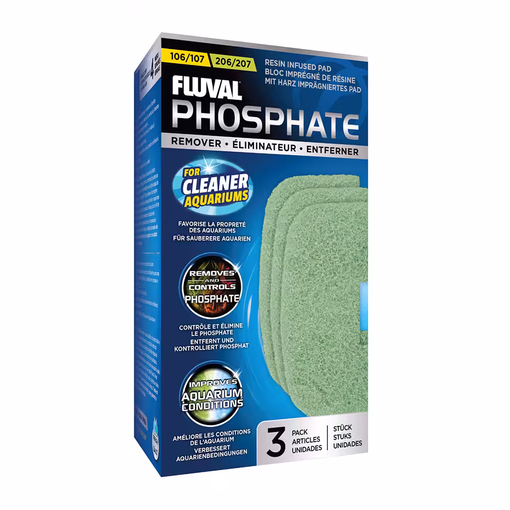 Phosphate Remover for 106/206, 107/207 Canister Filter, 3-Pack A260