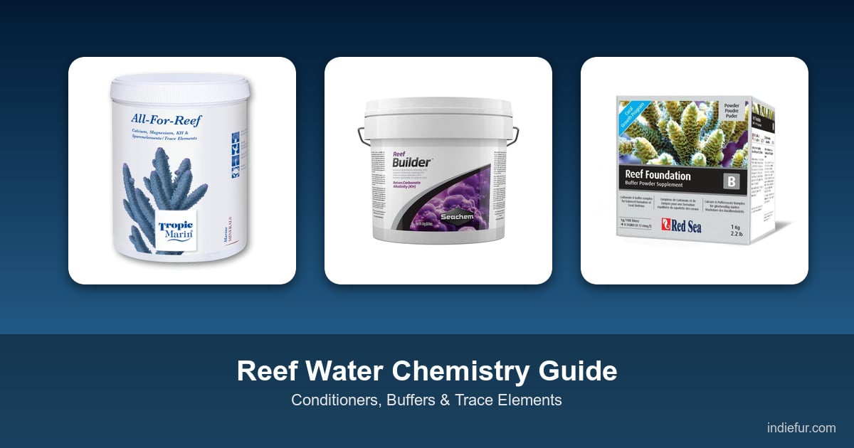 Tropic Marin All For Reef Powder, Seachem Reef Builder and Red Sea Reef Foundation B reef supplements
