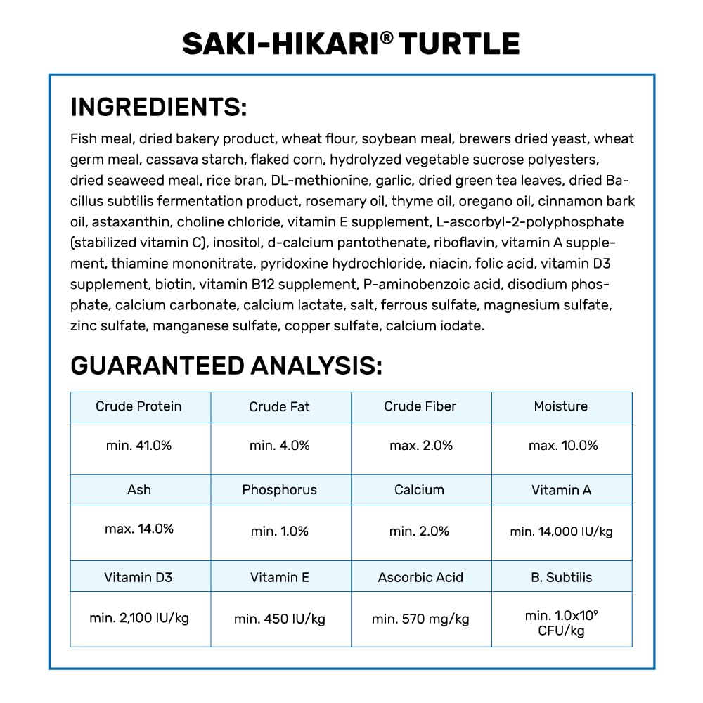 Saki Hikari Turtle Medium Long Pellet 45 Gm Saki Hikari Turtle Medium Long Pellet 45 Gm