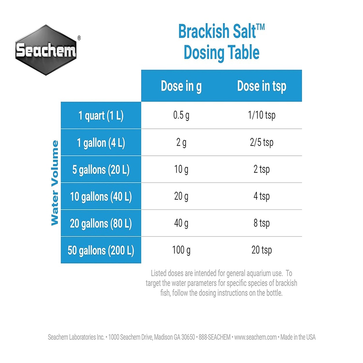 Seachem Brackish Salt 300 gm Seachem Brackish Salt 300 gm