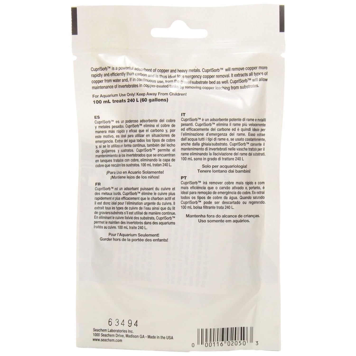 Seachem CupriSorb 100 ml bagged Seachem CupriSorb 100 ml bagged