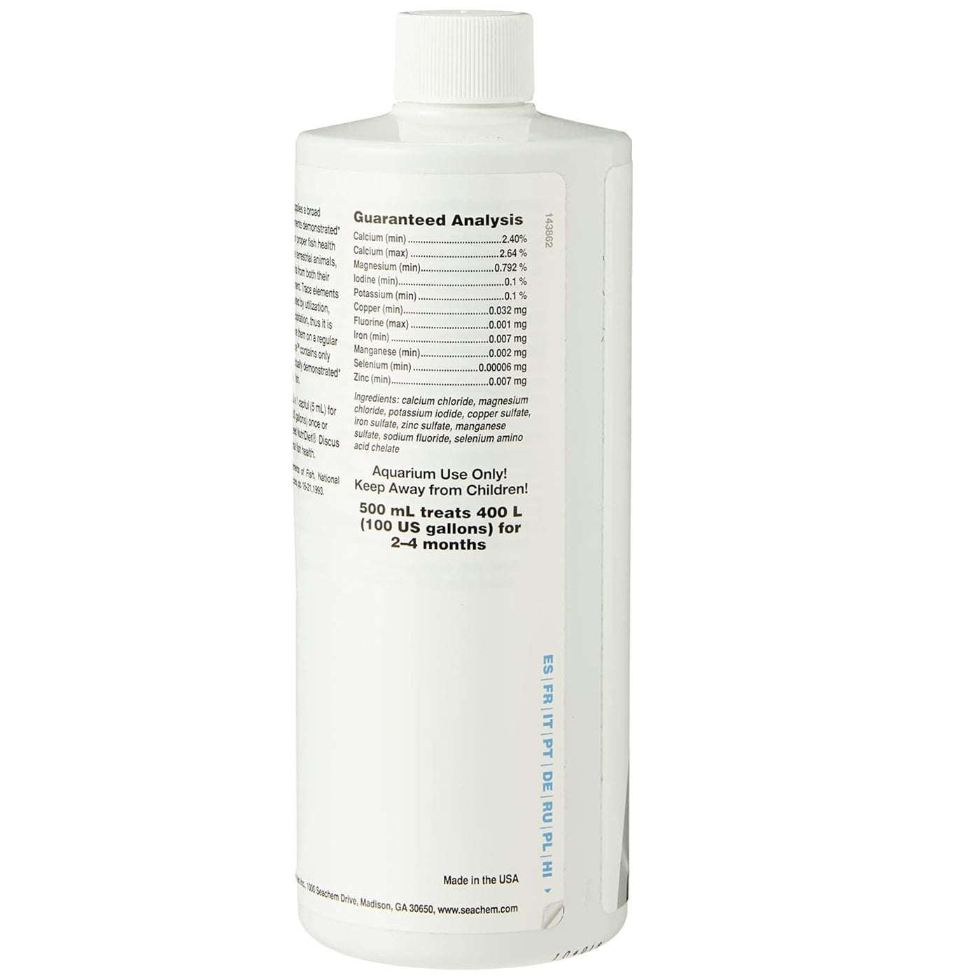 Seachem Discus Trace 500ml Seachem Discus Trace 500ml