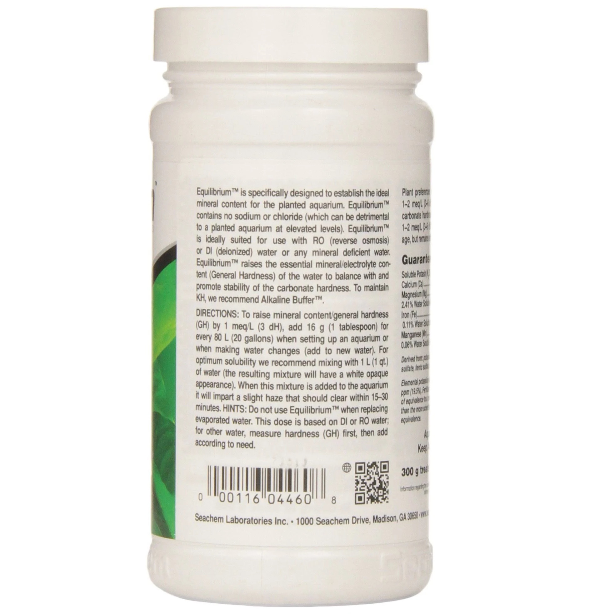 Seachem Equilibrium 600gm Seachem Equilibrium 600gm