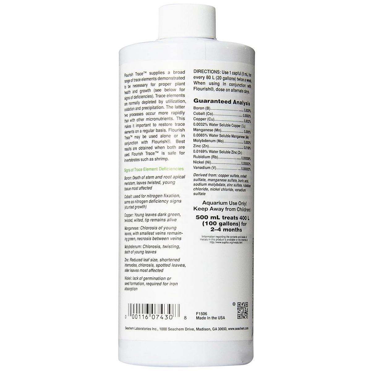 Seachem Flourish Trace 500 ml Seachem Flourish Trace 500 ml