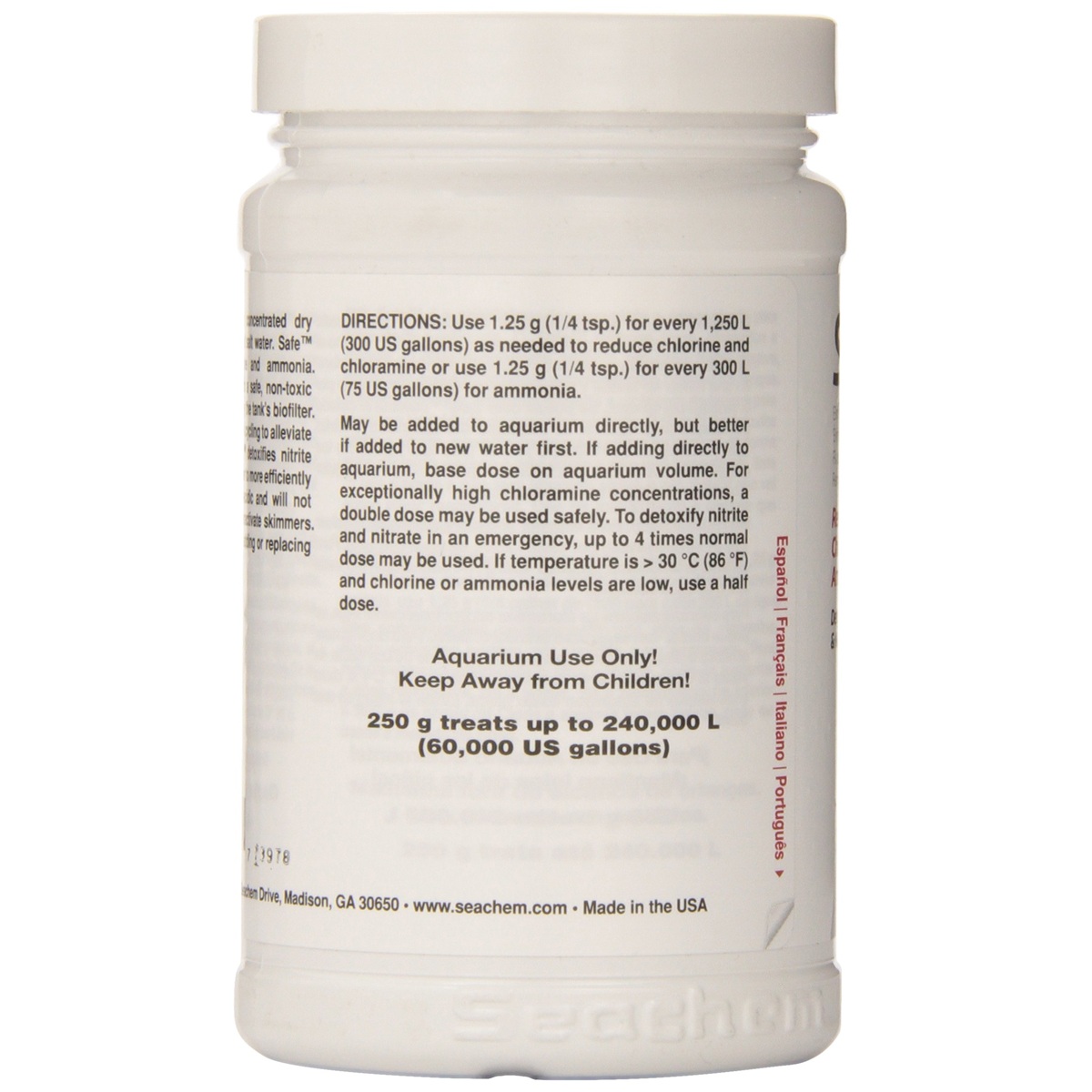Seachem Safe 250 gm Seachem Safe 250 gm
