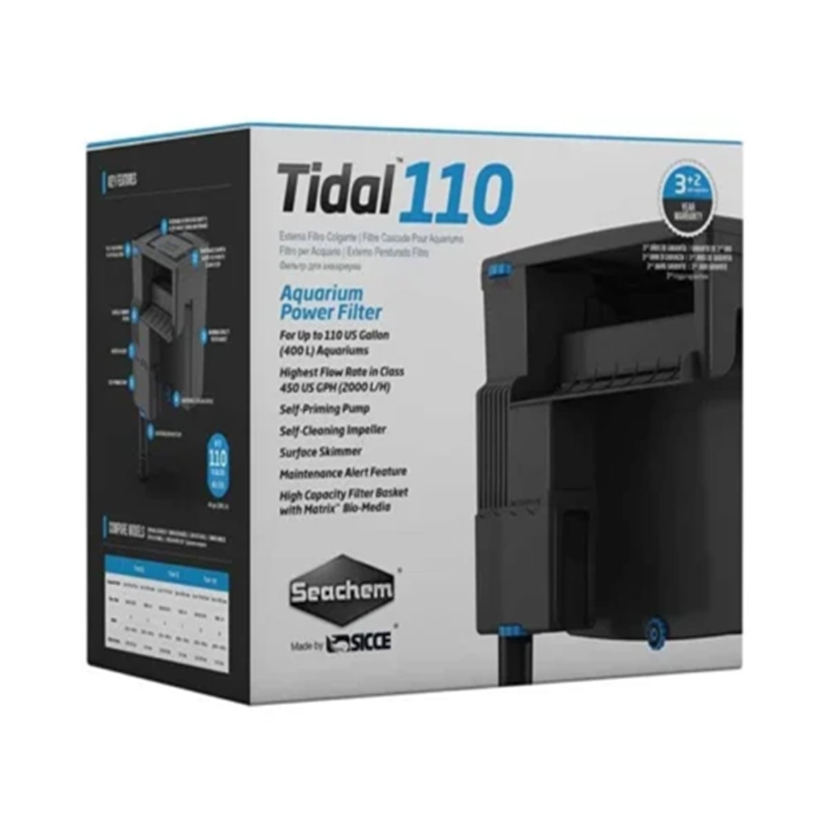 Seachem Tidal Filter 110 - 1700 Litres per hour Seachem Tidal Filter 110 - 1700 Litres per hour