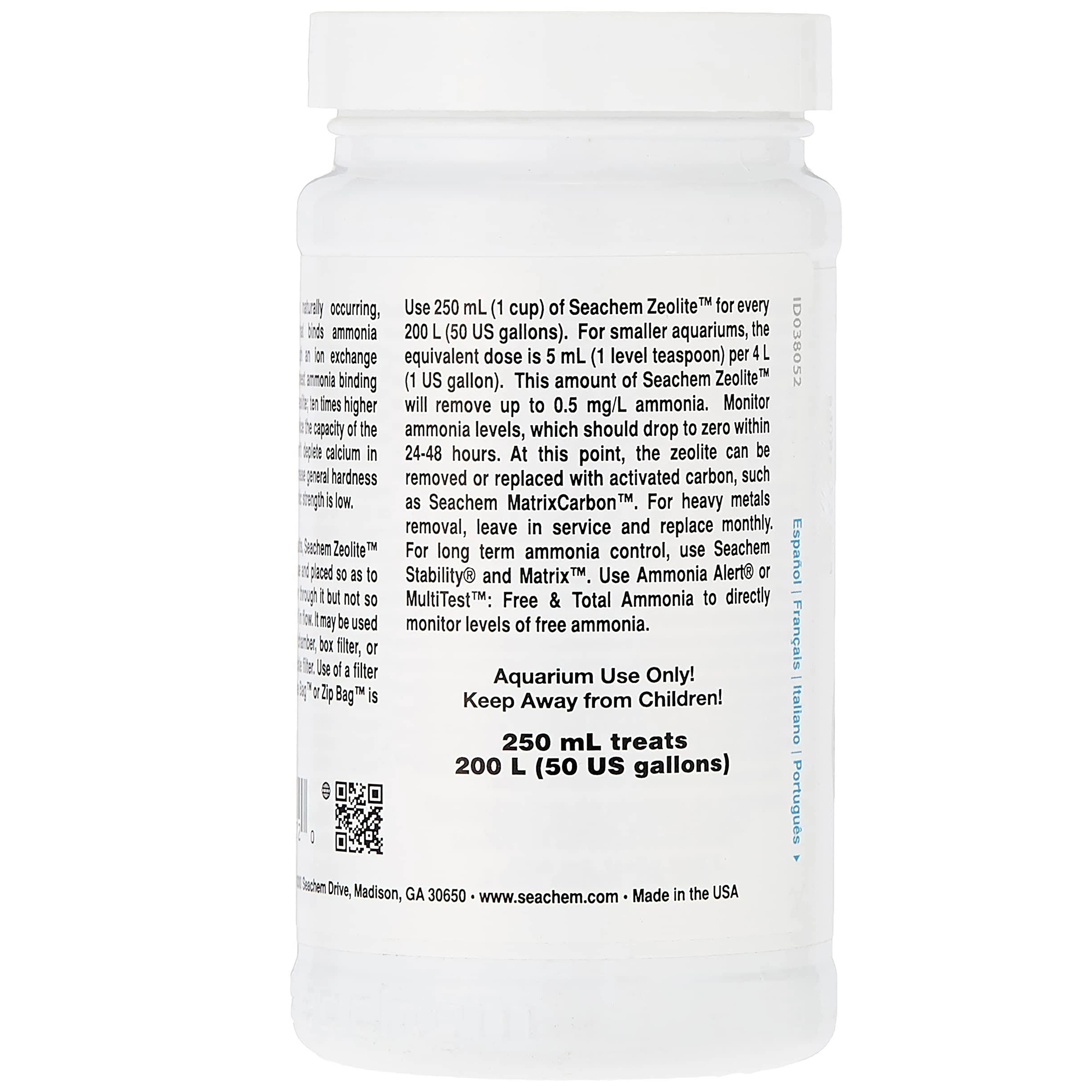 Seachem Zeolite 250 ml Seachem Zeolite 250 ml
