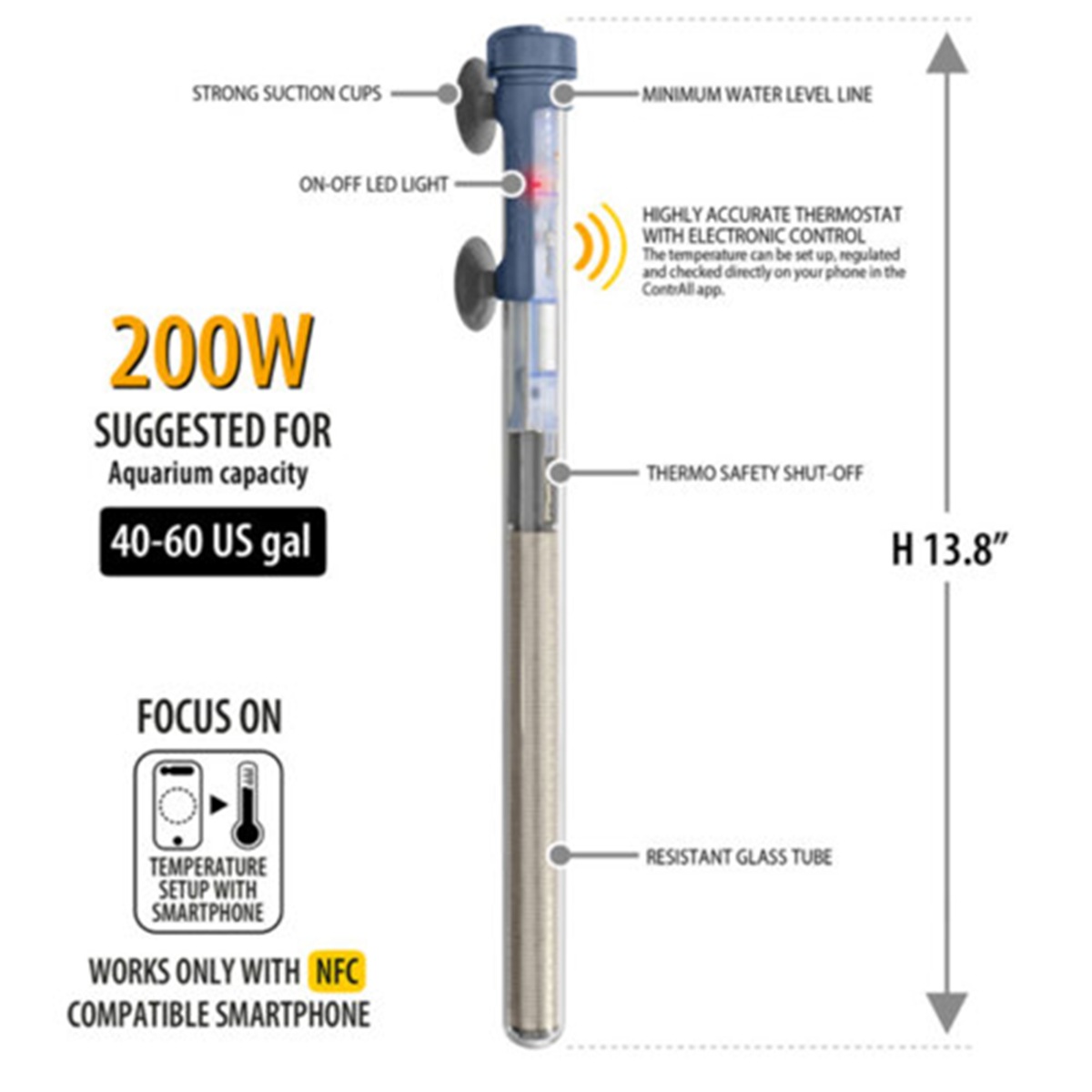 Sicce Scuba Heaters 200 Watts Sicce Scuba Heaters 200 Watts